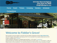 Tablet Screenshot of fiddlersgrove.com